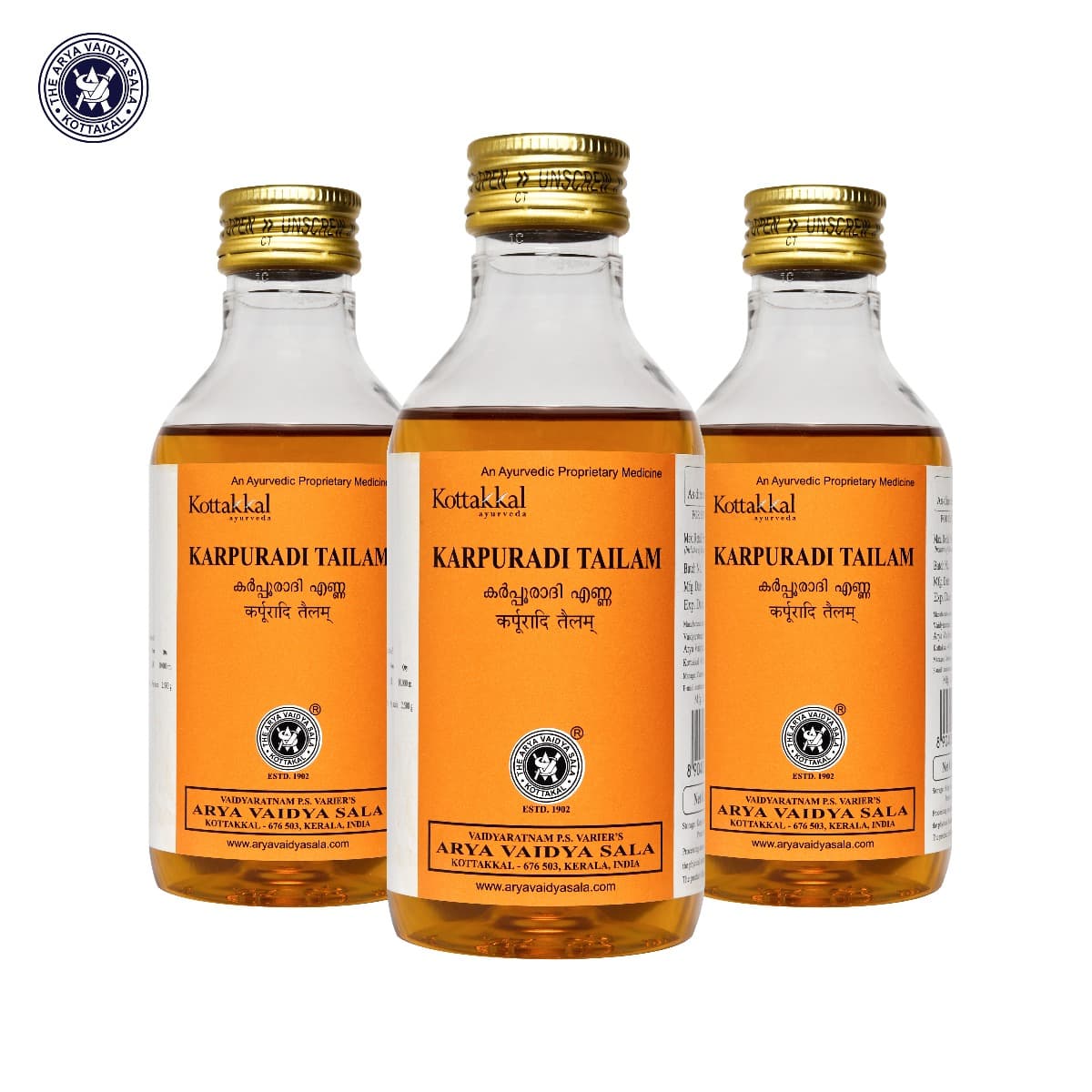 KARPURADI TAILAM - 200 ML (KOTTAKKAL)