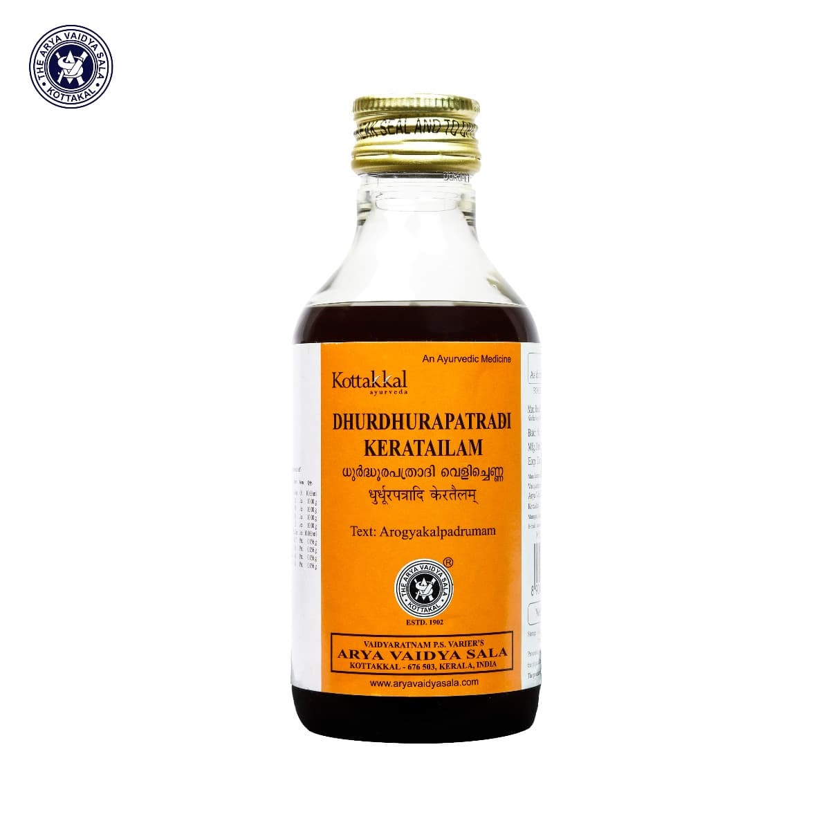 DHURDHURAPATRADI KERATAILAM - 200 ML (KOTTAKKAL)