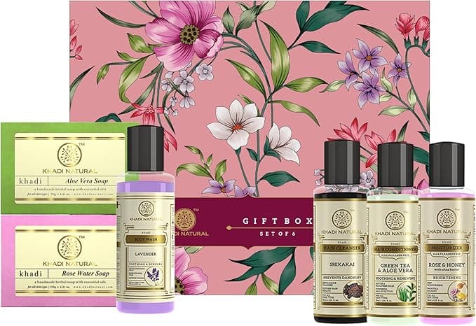 KHADI NATURAL GIFT SET OF 6 BOX
